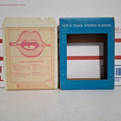 Cher Greatest Hits 8 Track Bang My Baby Shot Me Down Resons to Believe VTG Rare