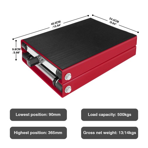 Stable 500kg Motorcycle Lift Scissor Motorbike Vehicle Lift Stand Jack 1100LBS - Picture 4 of 24