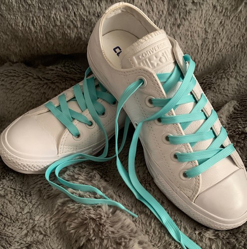 Pastell Glow im Dunkeln farbige flache Schnürsenkel für Kinder Damen Turnschuhe Schuhe - Bild 24 von 25