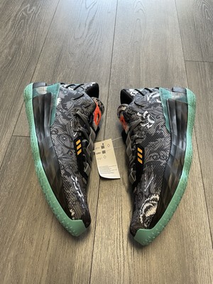 NEW Adidas Dame 7 GCA Floral Basketball Shoes Acid Mint Grey Four FX7446 Sz 8.5