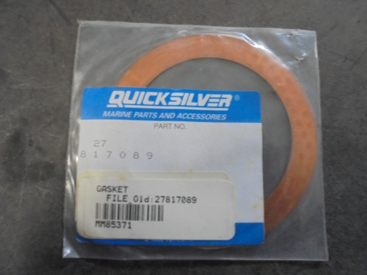 Mercury Mercruiser Quicksilver OEM Part 27-817089 copper gasket 