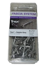 Deckfast Fascia System 1-7/8" 305 Stainless Screws for TREX #37 Pebble Grey