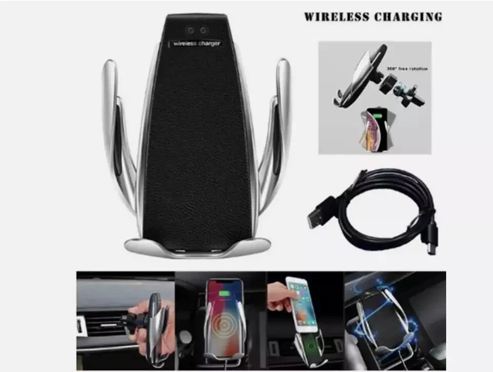SUPPORTO Telefono CRUSCOTTO Porta CELLULARE per Auto RICARICABILE Iphone Android - Immagine 2 di 4