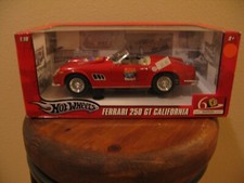 Hot Wheels Red Ferrari 250 GT California 1/18 Scale 60th Anniversary New In Box