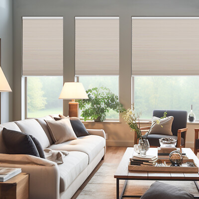 Blackout 38mm Honeycomb Blinds For Window Cordless Cellular Shades-Six Colors