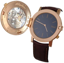 PIAGET ALTIPLANO DOUBLE JEU PINK GOLD 43mm XL 2 Cases MANUAL WATCH