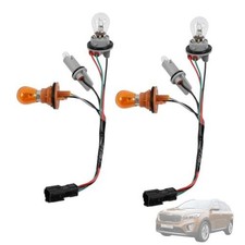 2Set Socket Wire with Bulbs Tail Light Harness Assembly Compatible with Kia