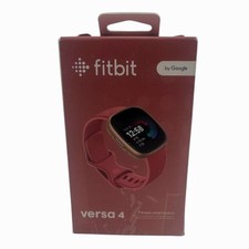 Fitbit Versa 4 Fitness Smartwatch, Pink Sand/Copper Rose, One Size