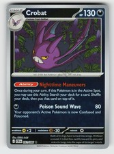 Crobat 051/086 Chaos Rising R Reverse Holo NM/M Pokemon