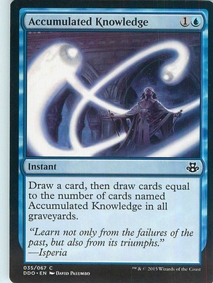 Accumulated Knowledge C Duel Decks: Elspeth vs. Kiora 35 NM