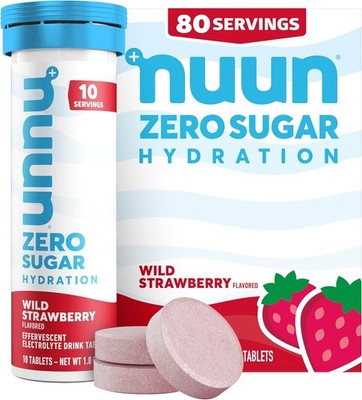Nuun Zero Sugar Hydration Electrolyte Tablets - Sodium, Potassium, Chloride, Cal