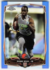 2014 Topps Chrome Blue Refractors Pierre Desir Rookie #189 Browns SN,RC