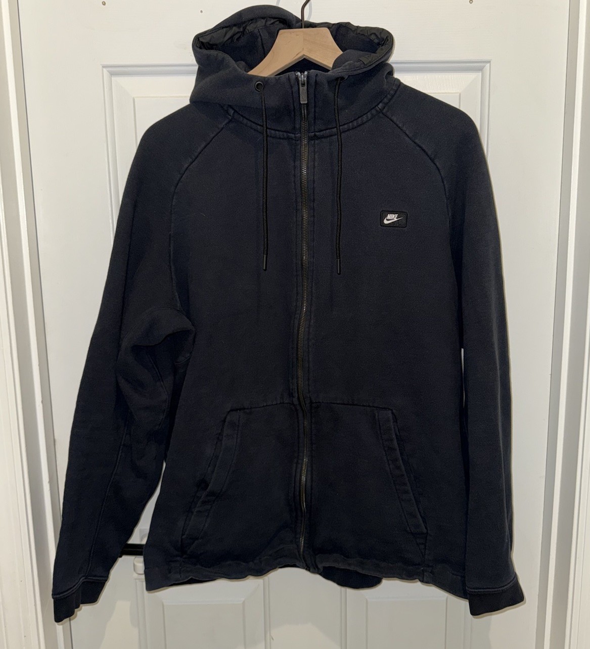 SACAI X NIKE Nike Sportswear 835858 010 Giacca con cappuccio e zip intera da uomo taglia 2XL XXL Nero