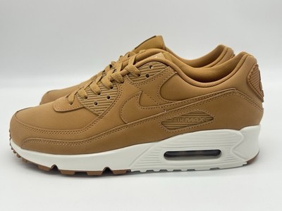 Nike Air Max 90 Premium Men's Size 10 Flax Sail Wheat Running
