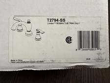 DELTA T2794 Roman Tub Faucet Trim Only - Stainless Steel