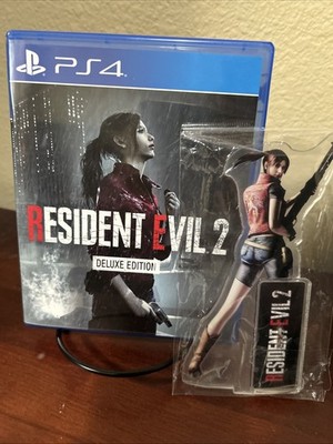 Resident Evil 2 Remake Deluxe Edition PlayStation PS4 2019 + Claire Stand!