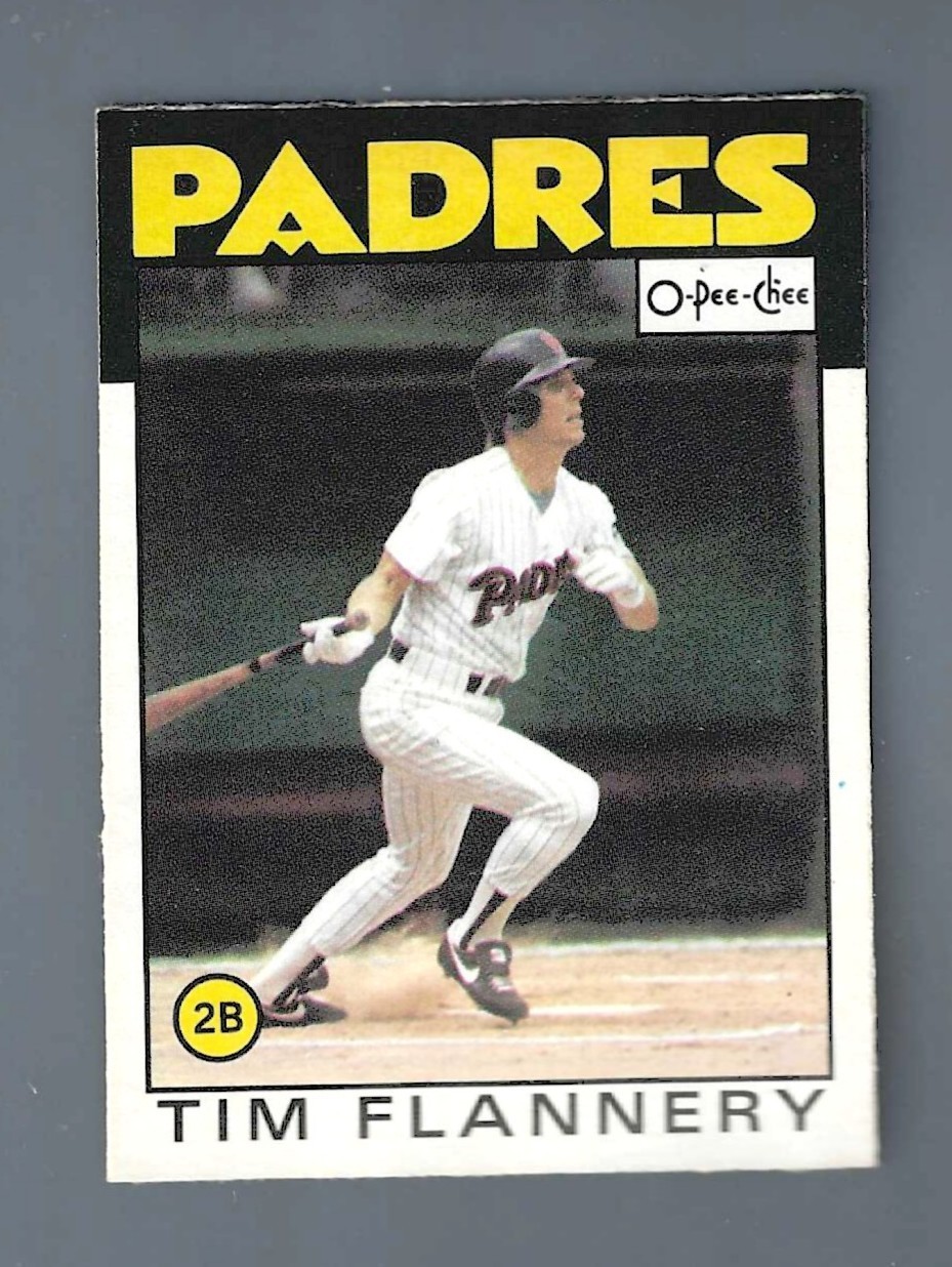1986 OPC BASEBALL #387 TIM FLANNERY