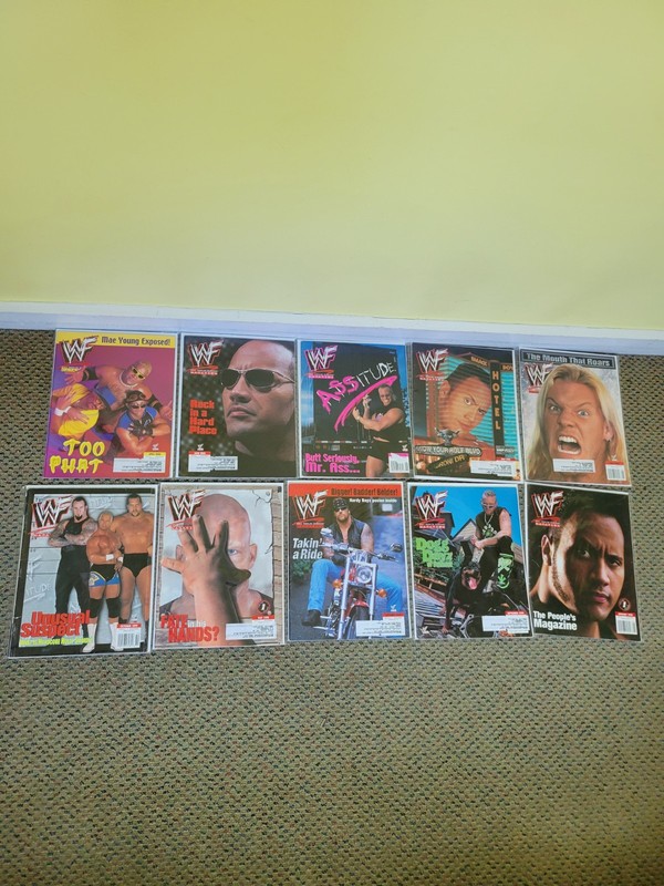 WWE magazines Readers Lot-Additude Era 10 Issues