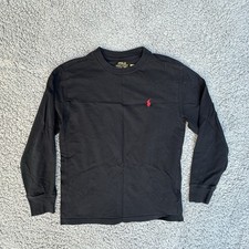 Polo Ralph Lauren Crewneck Long Sleeve T-Shirt Boys Size M 10-12 Cotton