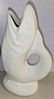Vintage White Gurgling Fish Pitcher Glug Jug Ceramic Nautical Decor — photo 2