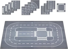 12 PCS Road Base Plate for Building, 10" X 10" Baseplates for City Set, Compatib