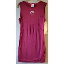 Nike Sportswear Air Midi Dress Size Small Berry Pink Bodycon Athletic Sporty NWT