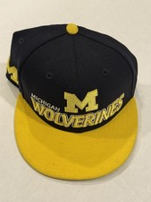 Michigan Wolverines New Era Size 6 3/4 Fitted Hat Cap Kids College Football