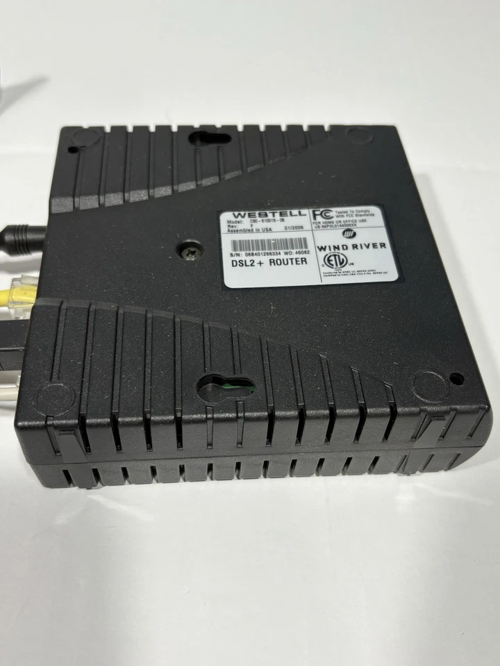 Westell DSL2+ Router Model 6100 Wind River 2006 C90-610015-06 w/ Extras + Video - Image 3 of 4