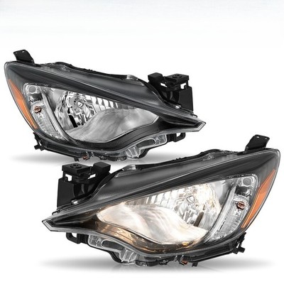 For 2016-2020Toyota Yaris Halogen Amber Reflector Right+Left Headlights Assembly