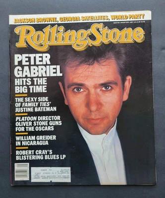 Rolling Stone Magazine Issue 492 January 29 1987 Peter Gabriel