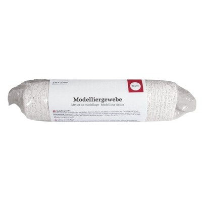 Modelliergewebe 20x300cm Rayher - Bastelmaterial für Modellbau, Textil, grau