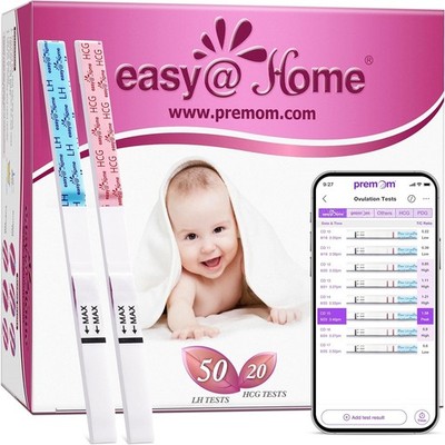 Easy@home 50 Ovulation & 20 Pregnancy Test Strips Kits