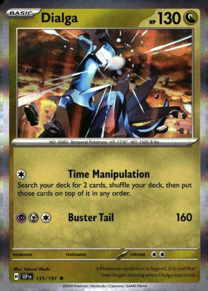Dialga 135/191 Surging Sparks Rare NM Pokemon TCG