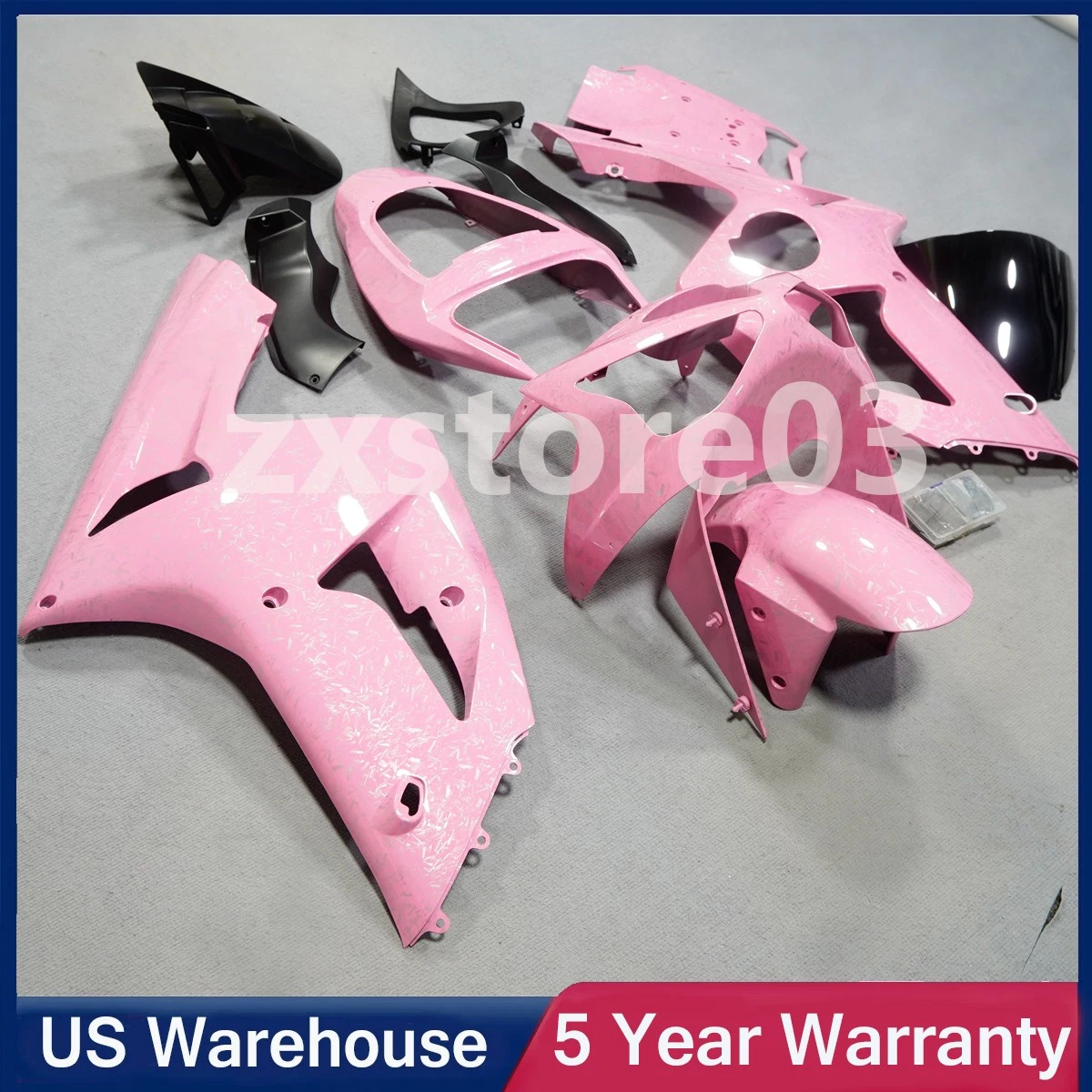 Cherrypai200R シルバー/ピンク Pink Fairings & Bodywork for Kawasaki Ninja ZX6R for sale | eBay