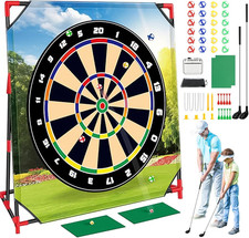 Golf Chipping Game Set with 54" Mat  Sticky Balls - Perfect Family Fun 