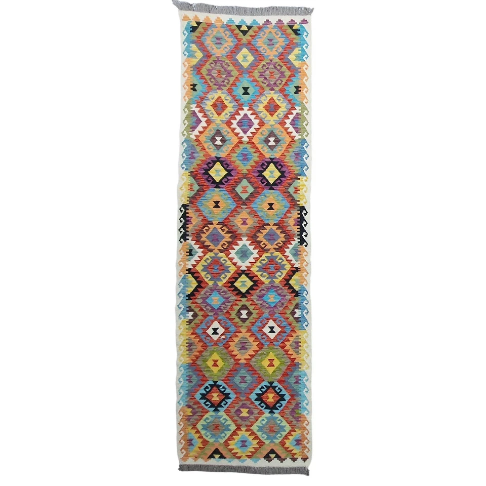 Tapis Couloir Maimana – Tissé Main à Plat - Photo 1/4