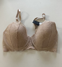 NWT Natori Women's Sz 34D Drama Full Fit Contour Underwire Bra 732208 Mocha