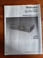 Bedienungsanleitung Technics CD-Spieler SL-PG100A deutsch/italienisch