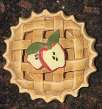 Ceramic Apple Pie Lattice Dish 7"  Potpourri