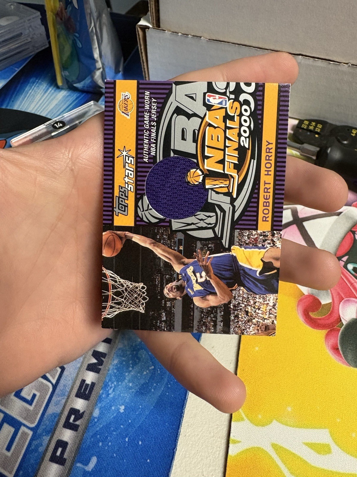 2000-01 Topps Stars - Game Jersey Robert Horry #TSR3A (MEM) Finals Game Used