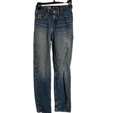 Cruel Girl Relaxed Low Rise Distressed Denim Jeans Medium Wash Size 0