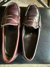 Sperry Colton Plushwave Burgundy Leather Penny Loafer Boys 3.5 Med