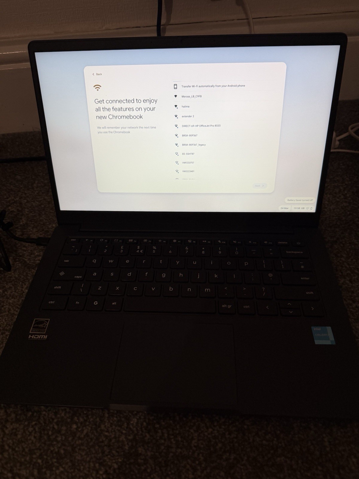 ASUS ChromeBook CX1405CKA Intel Celeron N4500 4GB RAM 64GB eMMC 14"" ChromeOS