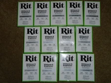 Set of 13 Rit Whitener & Brightener Laundry Treatment Powder 1 oz Boxes - NEW
