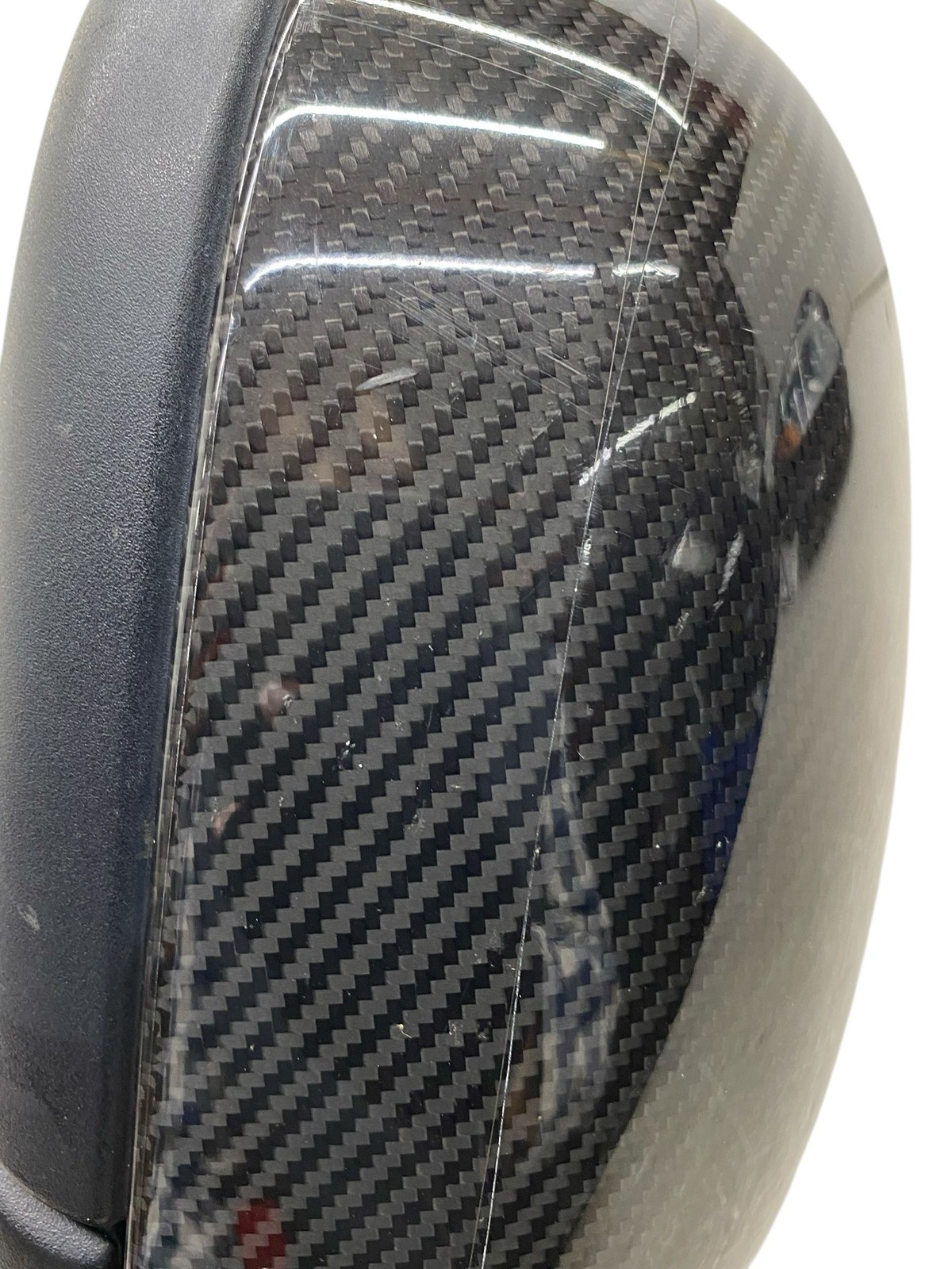 2015 ASTON MARTIN RAPIDE RIGHT PASSENGER CARBON FIBER DOOR MIRROR *SCUFFS* OEM