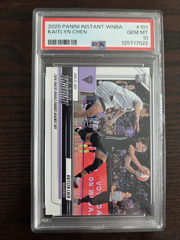 Kaitlyn Chen 2025 Panini Instant WNBA #101 Rookie Card PSA 10 Gem Mint QTY