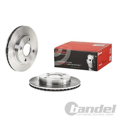 2X BREMBO BREMSSCHEIBEN 240mm INNENBELÜFTET VORNE PASSEND FÜR FORD COURIER