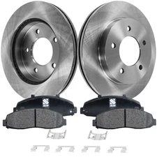 Front Brake Disc Rotor and Brake Pad Kit For 1997-03 Ford F-150 4WD 2 Wheel Set