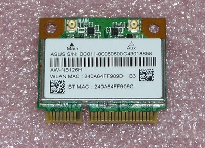 AR5B225 AW-NB126H Wireless WLAN WiFi 802.11BGN Mini PCI-E + BT ASUS S551L