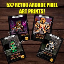8-Bit Retro MK2 Custom Video Game Box 5X7 Prints
